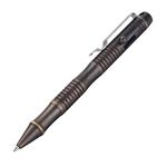 SMOOTHERPRO Solid Brass Bolt Action Pen Heavy Duty for Tremor Parkinson Arthritic Hands Business Office Signature EDC Pocket Carry Retro Black (BB202)