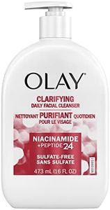 Olay Niacinamide + Peptide 24 Face Wash, Clarifying, Sulfate-Free, 16 oz