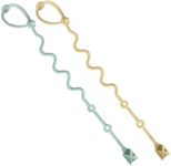 Silicone Utensils Holder Strap (Green/Beige, 2PK)