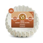 200 x 2 Pint / 8 to 12 Cup Basket/Cupcake Coffee Filter Papers by EDESIA ESPRESS