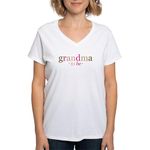 CafePress Grandma to Be (Fun) Women's V Neck T Shirt Womens Cotton V-Neck T-shirt White