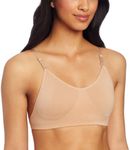 Capezio Women's Seamless Clear Back Bra, Nude, L