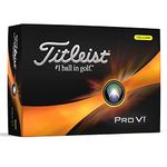 Titleist Pro V1 Golf Balls, Yellow (One Dozen)