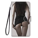 iPhone 6S Case, Premium iPhone 6 Leather Flip Cover Wallet Shockproof Slim Soft Silicone Flexible Thin TPU Protective Bumper Phone Case for iPhone 6S / iPhone 6, Girl