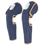 Lifelong Wireless Air Pressure Leg Massager Machine For Home - Thigh & Calf Pressure Massage For Both Legs With Heat On Knee For Pain Relief With 3 Modes & Variable Intensity (LLM855), Dark Blue