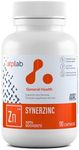 ATP LAB - Synerzinc 90 Capsules - Vegan Zinc Supplement for Men and Women - Zinc Mineral Supplements - Healthy Skin - Zinc Vitamins for Adults