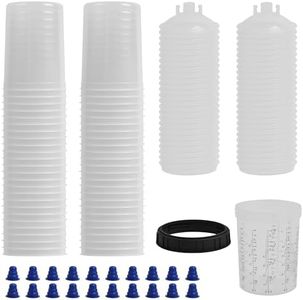 WINMAX TOOLS AUTOMOTIVE Disposable Paint Spray Gun Cup Liners and Lid System
