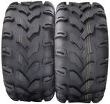 ATV Trail Tires Set of 2, 21x10-8/4PR Knobby Sport Tires, Tubeless,All-Terrain Capability Tires