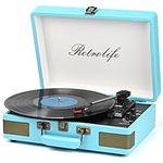 Retrolife Record Player 3 Speed Blu