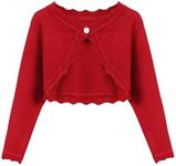 Arshiner Long Sleeve Girls Shrug Kn