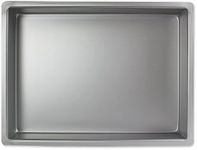 PME OBL09124 Aluminium Oblong Cake Pan 9 x 12 x 4-Inch Deep , Silver