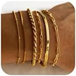 DEARMAY Gold Bracelets for Women 14