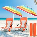Tudomro 2 Pack Beach Chairs for Adu
