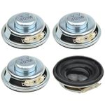 WMYCONGCONG 4 PCS 1.5" 4ohm 3W Audio Speaker Stereo Woofer Loudspeaker for Arduino and DIY Speaker, Color Random