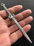 nyyuqi 1/6 Scale Metal Sword Weapon Toy Model for Wonder Woman Training Armor Version for 12'' Action Figure Body Doll Toy Accessories (Silver)