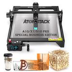 Official ATOMSTACK A10 Pro/X7 Pro/S10 Pro Laser Engraver, 10000mW Laser Engraving Machine, Laser Cutter and Engraver Machine with 0.06x0.08mm Dual Compressed Spot for Wood and Metal, Acrylic, Leather