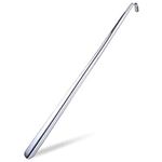 Metal shoe horn, long handle sturdy with comfortable grip, 31.5 inch long shoehorn, extra long shoe assistant made of stainless steel, suitable for adults, children, seniors and back discomfort