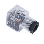 5Pcs Solenoid Coil Plug, Solenoid Coil Connector Socket Valve Solenoid Coils Connector Hydraulic Valve Transparent Voltage Universal Accessories DC24