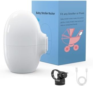 KYZDZQ Stroller Rocker with Rechargeable, Portable Baby Sleep Soother with 5 Different Intensity Vibration Patterns, Baby Rocker Sleep Aid Fits All Pushchairs, Prams, and Strollers
