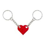 Lego Keyring,Red Couple Love Brick Keyrings,Matching Lego Heart Keyring,Novelty Personalised Keychains Gifts with Key Chains Fit Couples Valentines Day,Birthday,Wedding,Clothes Keychai Accessories