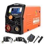 HITBOX 220V Mini ARC Welder 200D ARC Welding Machine Compact Stick Welder IGBT Digital Display LCD Hot Start ARC Force for Welding Working and Electric Working