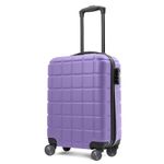 AVIO Atlas Cabin Suitcase 52x35x20cm - Lightweight Double-Wheel Luggage Bag w/Combi Lock, 3 Internal Pockets, Telescopic Handle w/ 3 Heights - Durable ABS Hard Shell RyanAir, EasyJet, British Airways