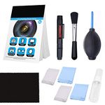 Camera Cleaning Kit for Optical Lens and Digital SLR Cameras including 1 Double Sided Lens Cleaning Pen / 1 Empty Reusable Spray Bottle / 1 Lens Brush / 1 Air Blower / 4 Premium Microfibre Cleaning Cloths - Compatible with Most Cameras including Canon Rebel EOS, Nikon, Olympus, Sony Alpha NEX, Samsung NX & Fuji DSLR