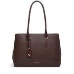 RADLEY London Paddington Place Medium Ziptop Shoulder Handbag for Women in Tan Grained Leather, with Padded Section to fit 13" Laptop