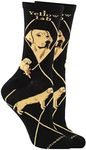 WHD Yellow Lab Socks (Black, Medium)