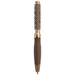 Olivia Garden NanoThermic Ceramic + Ion Round Thermal Hair Brush NT-12 (1/2") Chocolate and Gold