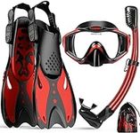 KUYOU Mask Fins Snorkeling Gear for