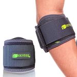 Elbow Support Brace by SENTEQ, Medical Grade, US FDA Approved. Tennis & Golfer's Elbow Strap Band - Relieves Tendonitis and Forearm Pain