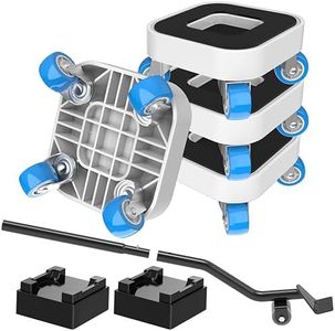New Upgrade Furniture Sliders, Furniture Movers with Wheels, Furniture Lift Mover Tool Set with 360° Rotatable Wheels, Furniture Dolly for Moving Heavy Duty Sofa, Bed, Load Capacity Up to 750lb