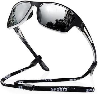 suoso Polarized Sports Sunglasses for Men: UV400 Protection Glasses Womens Wrap Around Goggles for Driving Fishing