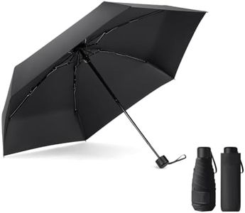 Vicloon Travel Mini Umbrella for Purse,6 Ribs Mini Umbrella,Coating Layer Fabric Blocking UPF 50 UV Protection 99.9% Compact Folding Purse Umbrella,Mini travel Sun Umbrella Lightweight Small Compact