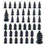 40Pcs Durable Tire Repair Rubber Nail, Anti Skid Rubber Screw Nails tire Puncture Repair, Self-Service Tire Repair Nail, for car, Truck, ATV, Jeep, Motorcycle, Tractor