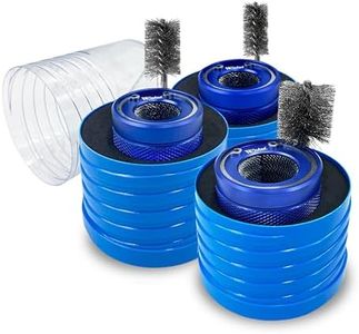 WICKED Copper Tube Pipe Cleaning Brush Kit; The Professional Plumber’s Tool Industrial “All Metal” Strength Heavy Duty Construction Grade with Replaceable Parts