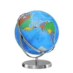 13" World Globe with Stand, 720° Sw