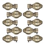 Penora Curtain Rod End Decorative Item | Curtain Brackets | Stainless Steel/Without Support/Home décor/Window & Door Accessories/Curtain Knob 1 Inch Rod Pocket/Curtain Accessorise/(Pack of 10)