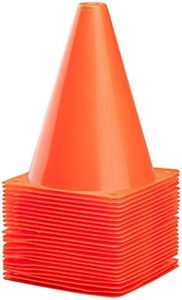 CARTMAN 7 Inch 24 Pack Sports Cones, Agility Field Marker Cones, Plastic Traffic Training Cones for Outdoor Activity & Festive Events