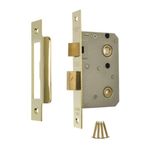 Era 243-31 2.5-inch/ 64mm Bathroom Sashlock - Brass Effect, Gold