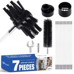Bluesea 20 Feet Dryer Vent Cleaning Kit, Strong Nylon Cleaning System with Flexible Lint Trap Brush, Vacuum Attachment, Adapter