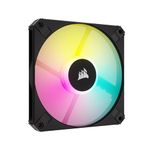 Corsair AF120 RGB Slim, 120mm PWM Fluid Dynamic Bearing Fan - Thin Profile for Small-Form Cases - Low-Noise - Up to 2000 RPM - 8 Addressable RGB LEDs - Single Pack - Black