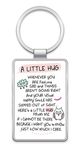 Inspired Words Keyring - A Little Hug - Gift Ideas