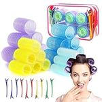 34 Hair Curlers Rollers Set, 4 Size