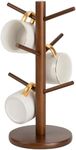 MyLifeUNIT Mug Holder Tree, Coffee Cup Holder with 6 Hooks (Brown)