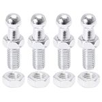 BIAREN 4pcs Gas Strut Ball Studs 10mm M8x13mm Ball Studs Screws with M8 Ball Screws Fits for 10mm Ball Sockets Ball End Fitting Gas Struts With Nuts