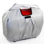 Silver Generator Cover Compatible with Honda Generators EU2000i EU2200i Power Equiment, Waterproof, Heavy-Duty Protection, UV Resistant