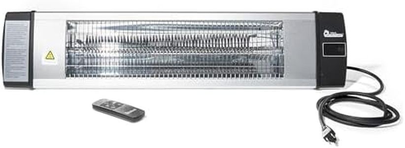 Dr Infrared Heater Carbon Infrared Patio Heater, Indoor and Outdoor (120V / 1500W, Silver)