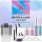 Lash Lift Kit & Eyebrow Lamination Kit, 2-in-1 Solution, At Home Brow Lamination Kit, Beginner/Professional, Eyelash Lift Kit, Lasts 6-8 Weeks, 15 Applications, DIY Brow + Lash Perm Kit